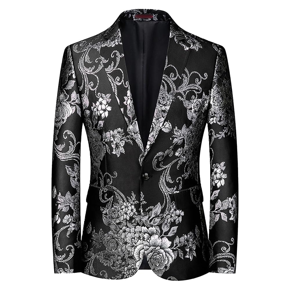 スーツ・フォーマル・ドレス NOTCH PRINT LINING JACKET &PANTS SLIM TAPERED_2】【年間】2釦シングルスーツ 0タック/グレー